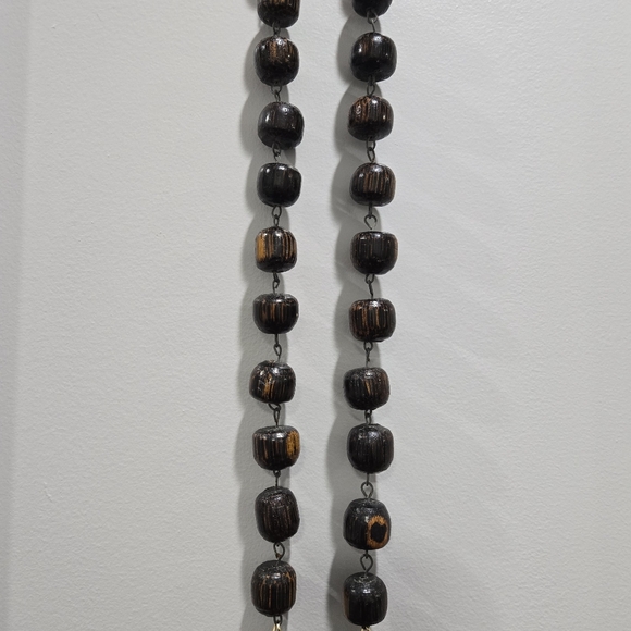 Oversized Vintage Wall Hanging Wooden Catholic Rosary - Picture 8 of 9
